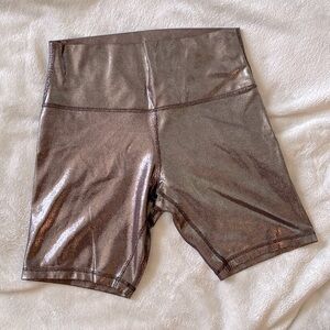 Lululemon align high rise 8 inch shine short | Espresso shine | size 10